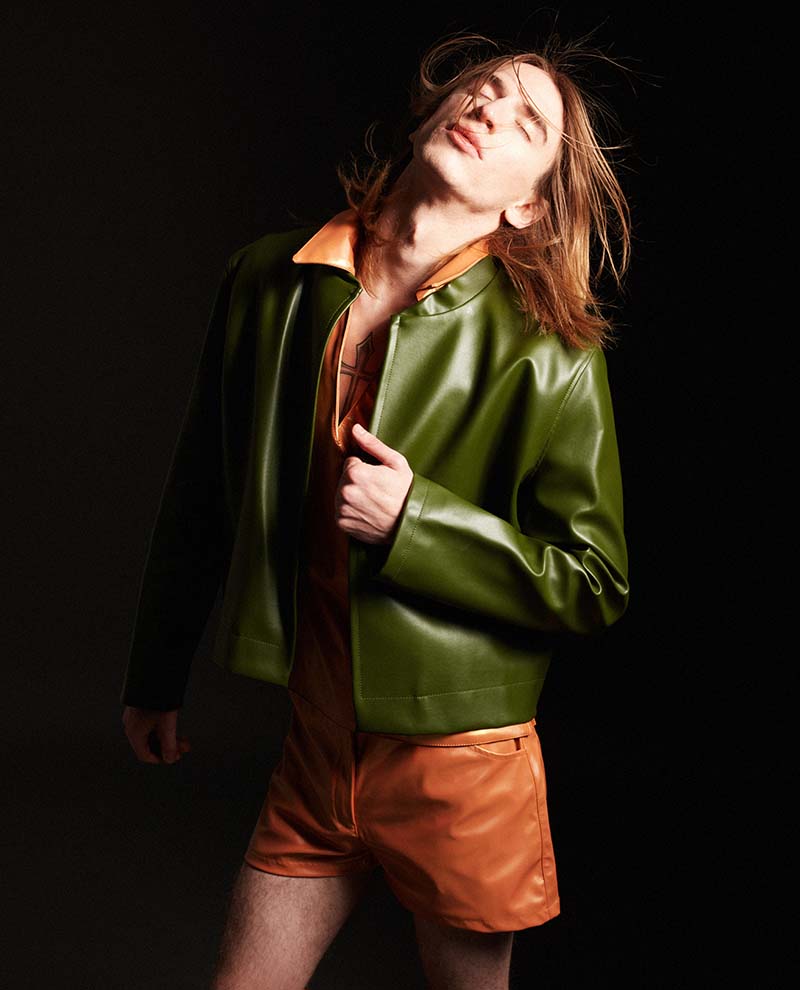 MILENIO bomber jacket - Cactus leather