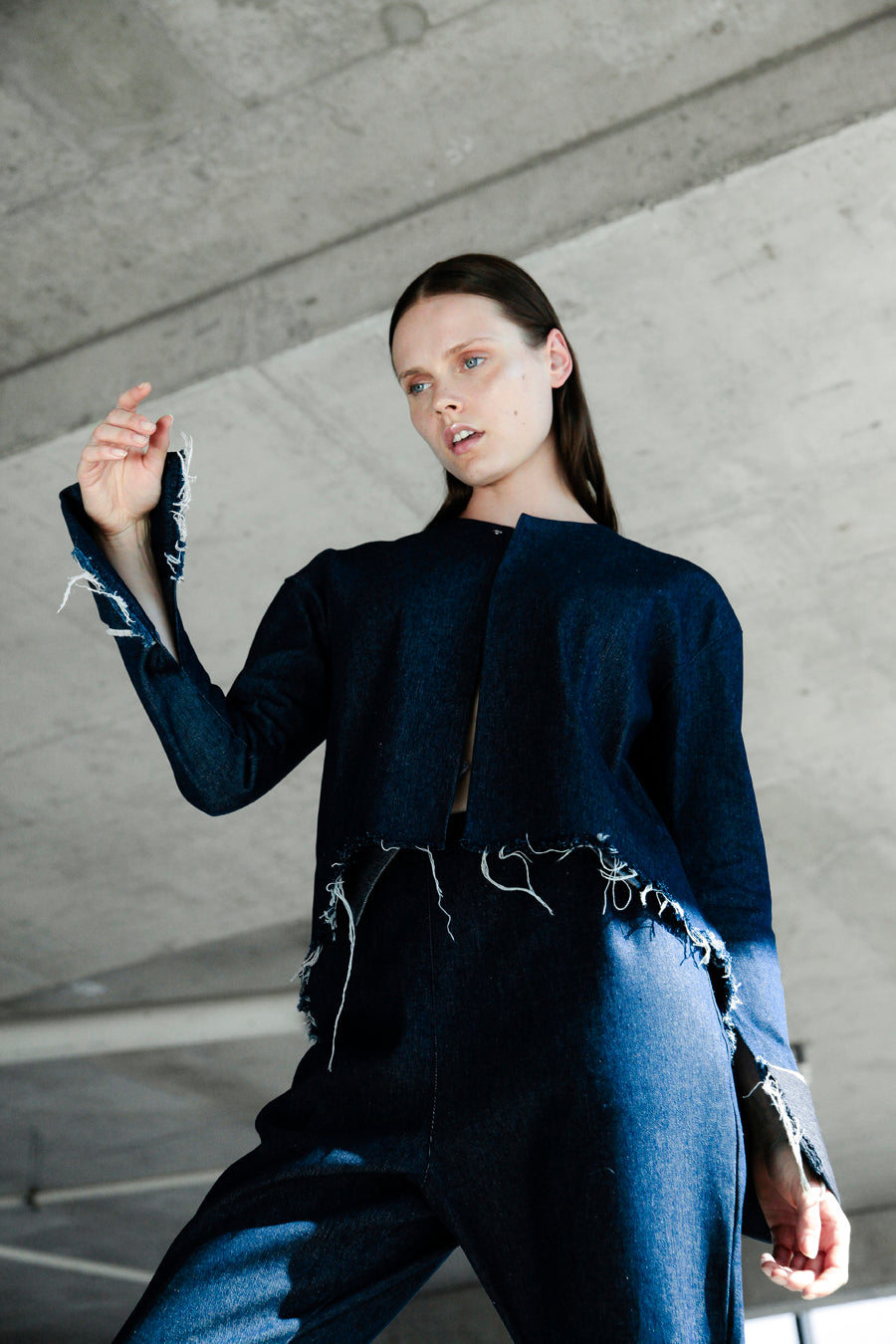 KUANIP irregular jacket - Tencel o Cupro