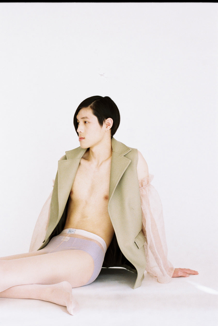 CHOZA sleeveless blazer - Cactus leather