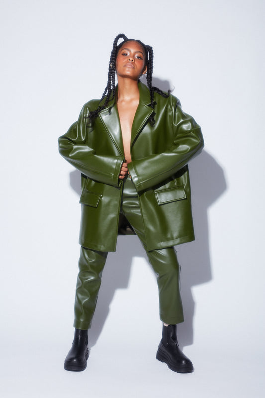 CHOZA blazer - Cactus leather