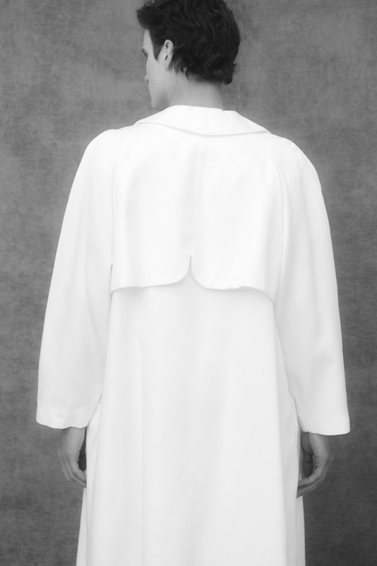 MIGRANTE trench coat - Tencel - Cupro - Lino - Gabardina