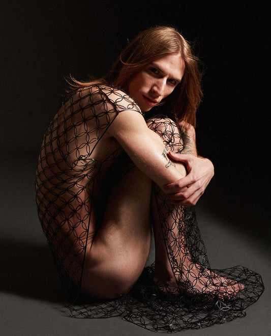 NAVEGANTE tunic MACRAMÉ laser cut - VINYLIFE