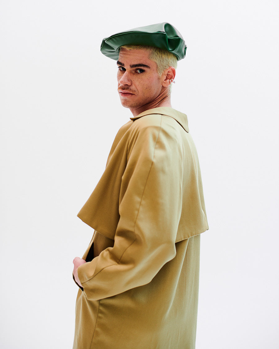 MIGRANTE trench coat - Tencel - Cupro - Lino - Gabardina