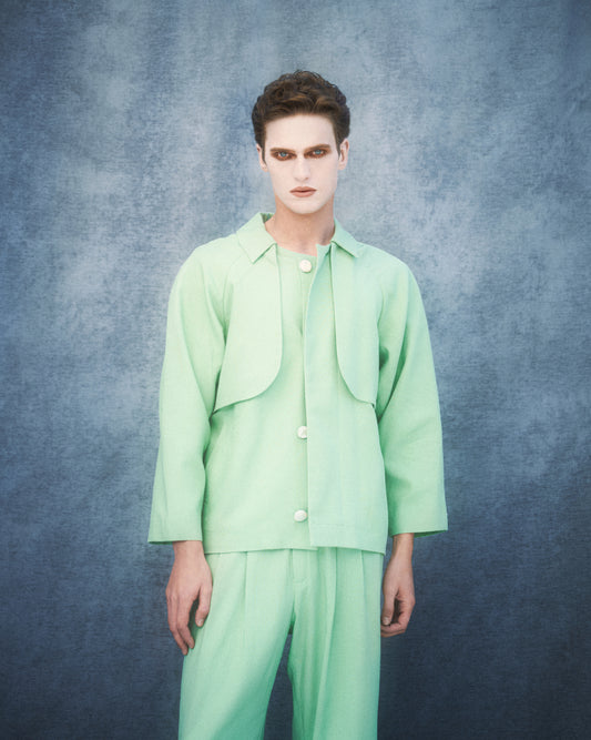 MIGRANTE blazer- Tencel - Cupro - Lino - Gabardina