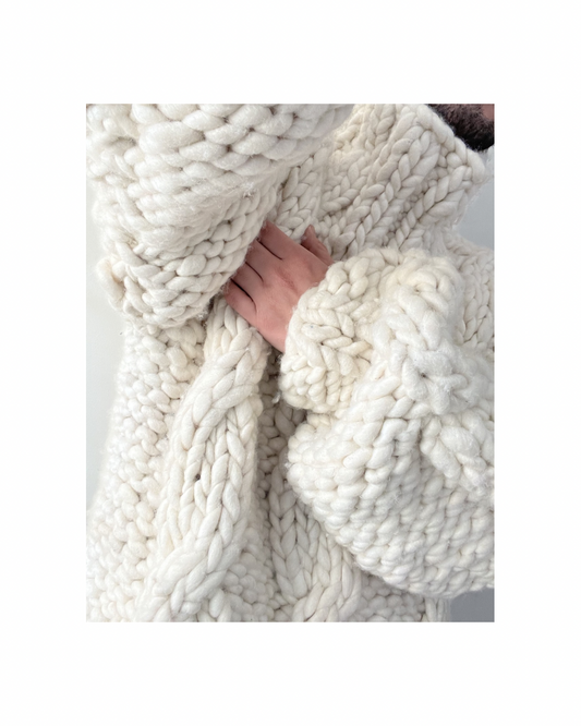 RANCA CHUNKY CABLE KNIT SWEATER