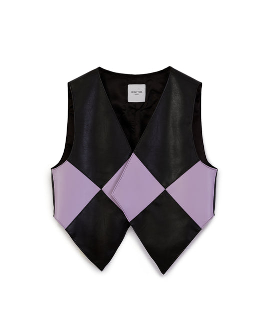 PATAGONIA vest argyle (rombos) - VINYLIFE ft Desserto