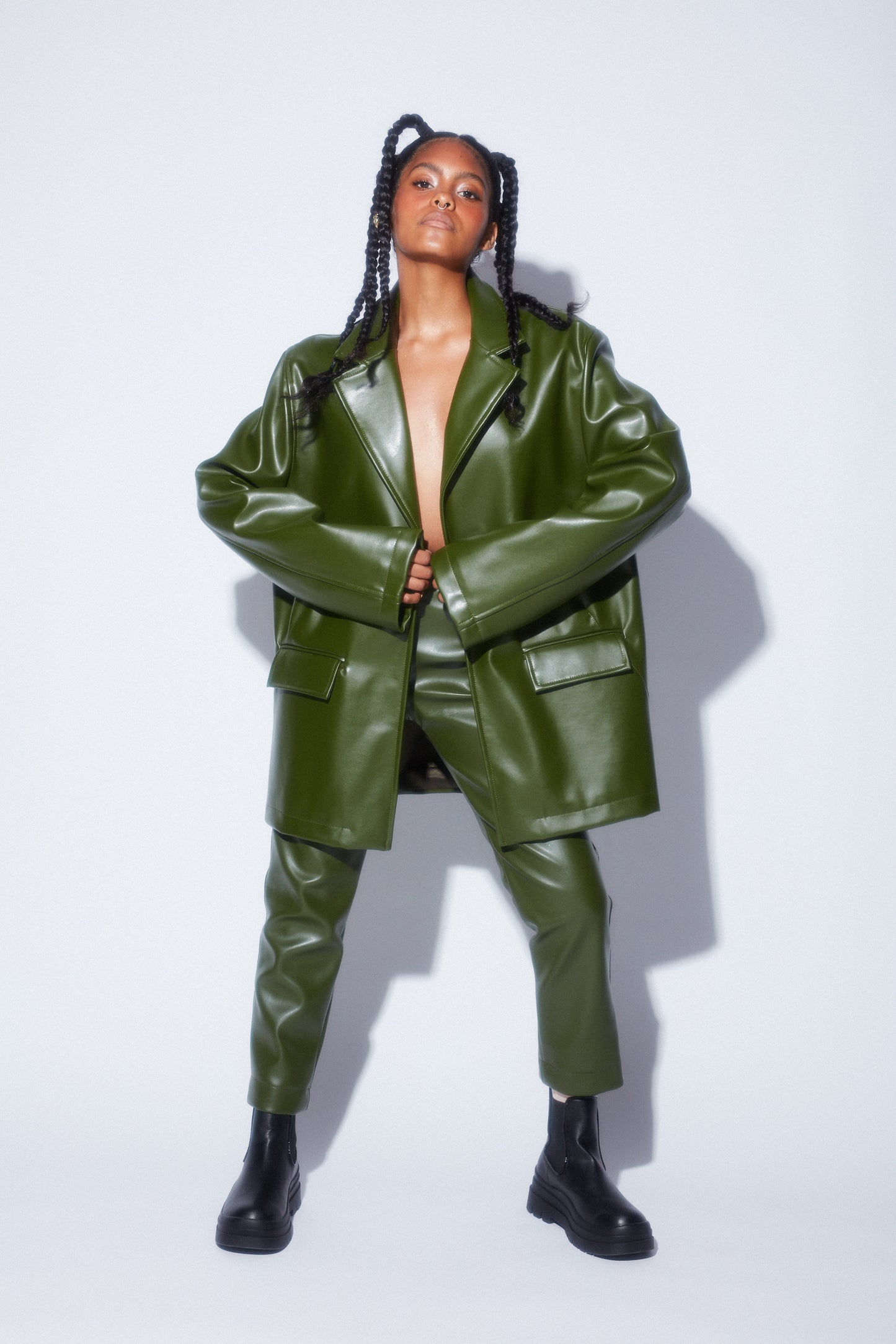 CHOZA blazer - Cactus leather